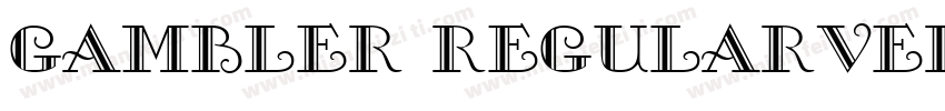 Gambler RegularVersi字体转换